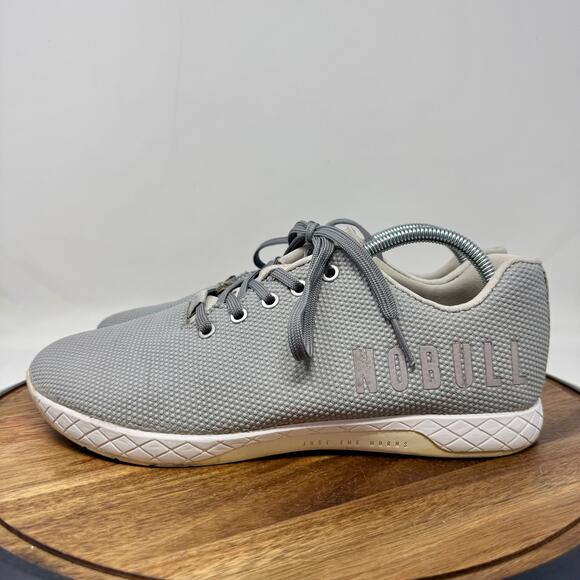 NOBULL Outwork Cross Training Shoes Sneakers Grey/White M Size 10 W 11.5 - Picture 3 of 9